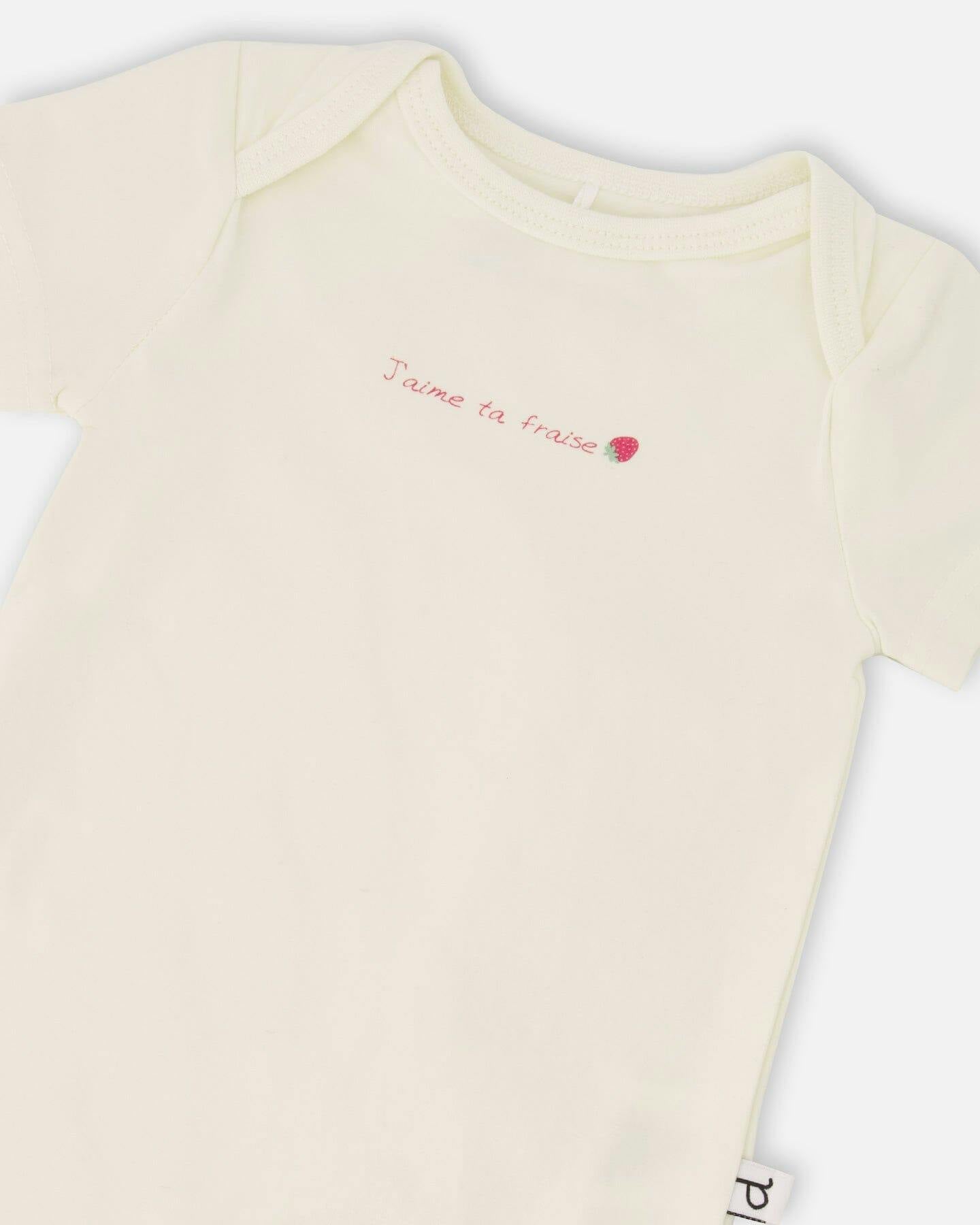 Evolutive Organic Cotton Jersey Onesie