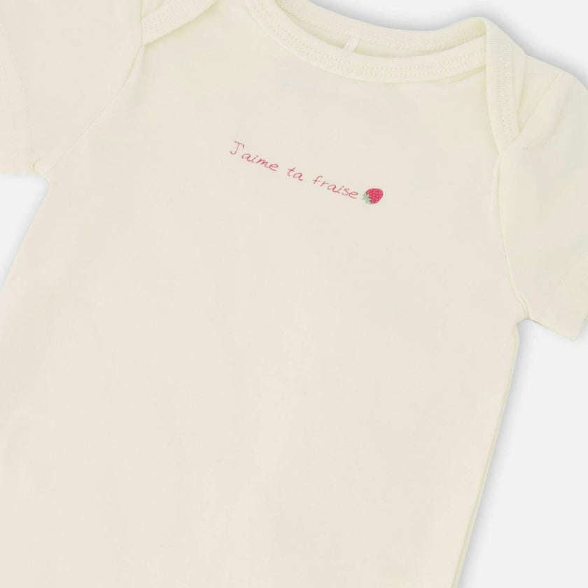 Evolutive Organic Cotton Jersey Onesie