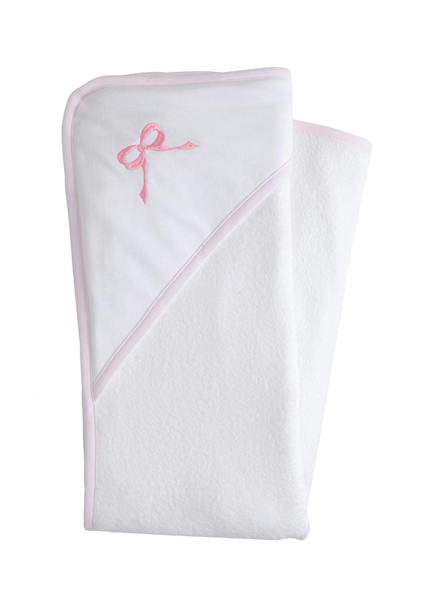 Hooded Towel - Pink Bow