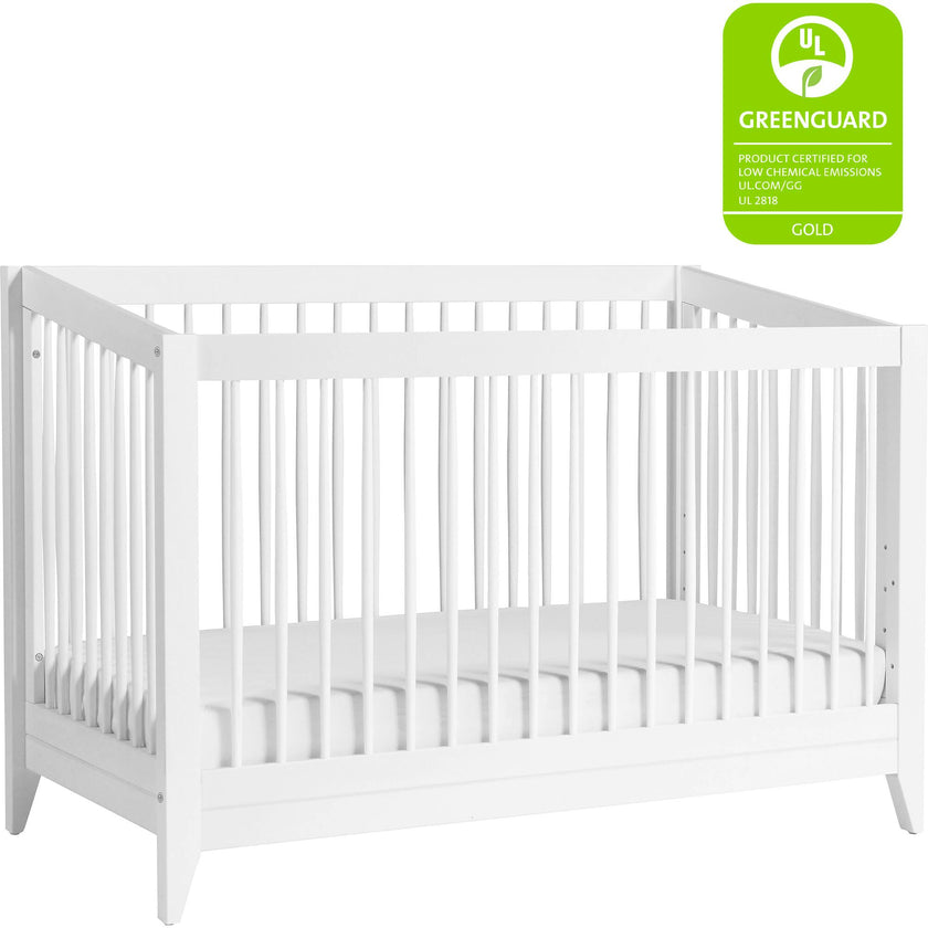 Sprout 4-in-1 Convertible Crib | w/Toddler Bed Conversion Kit in White