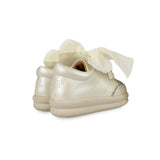 Brookli Sneakers | Off White Metallic Leather