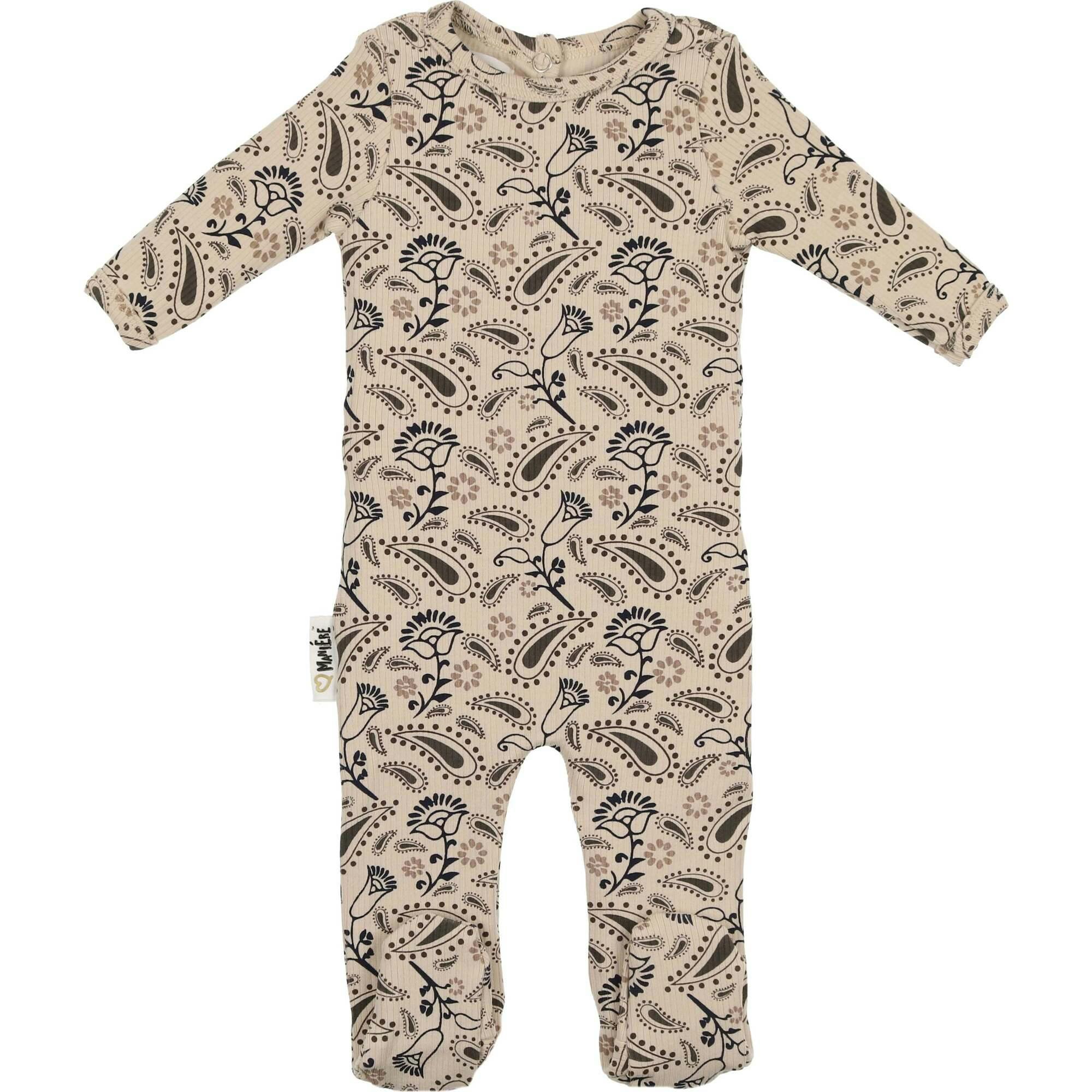 Pretty Paisley Long Sleeve Footie