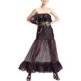 Eugenia Organza Flounce Top