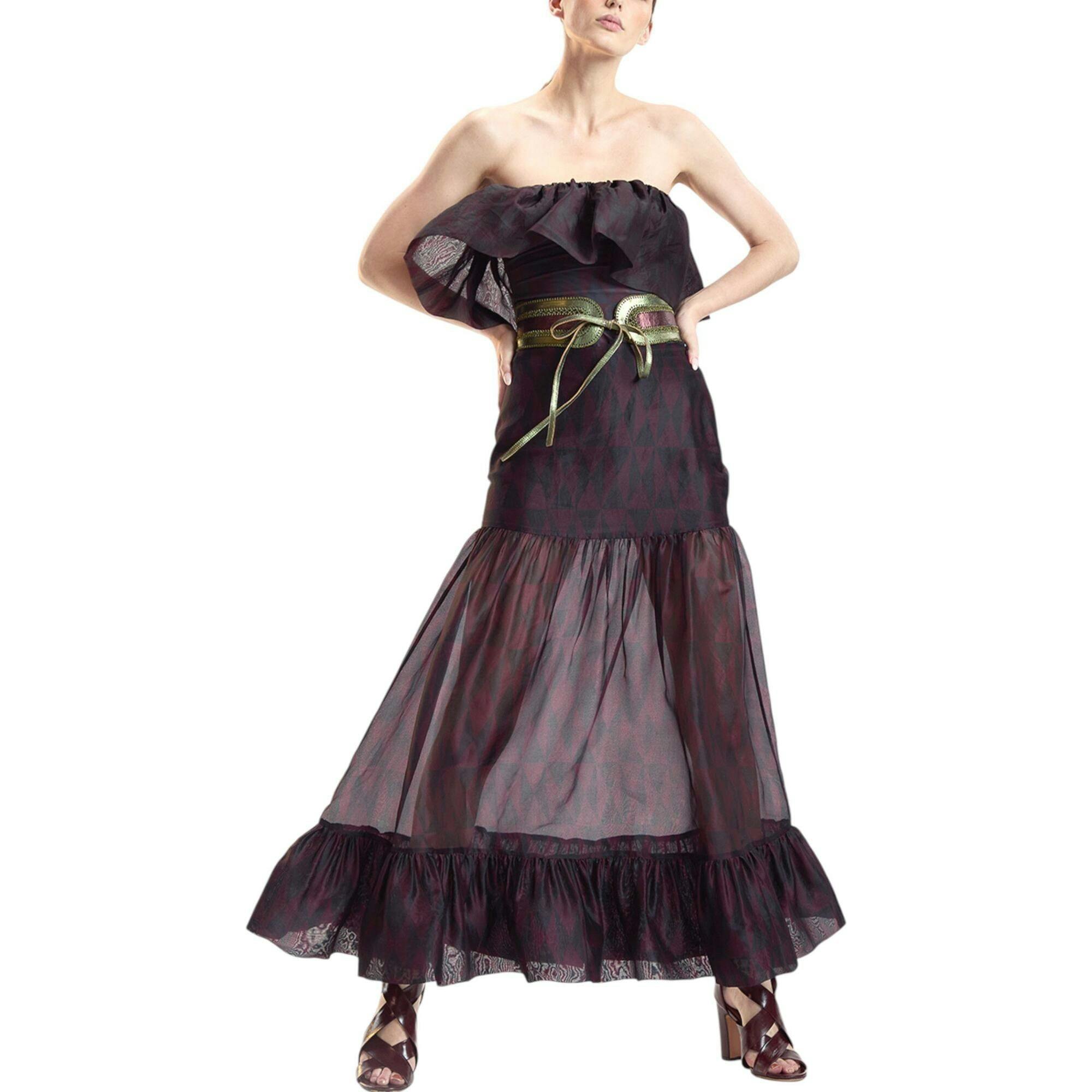 Eugenia Organza Flounce Top