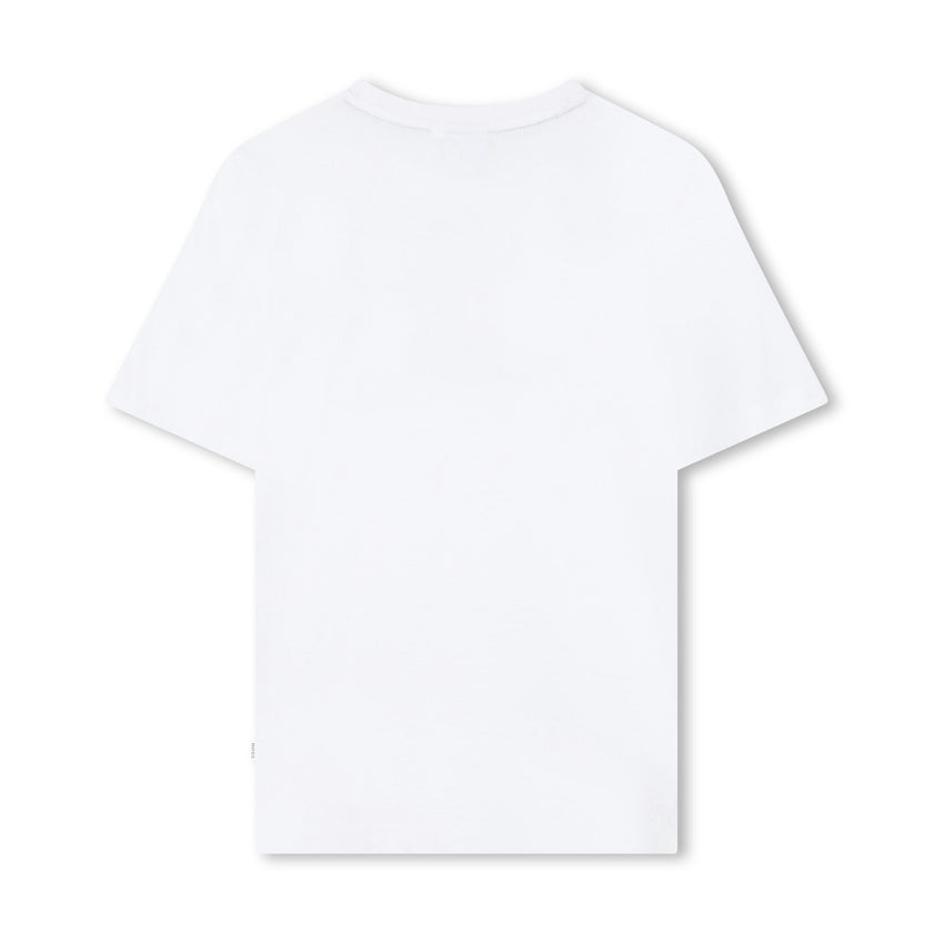 White Multi-Tone Graphic T-Shirt