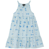 Faded Print Tiered Jumper