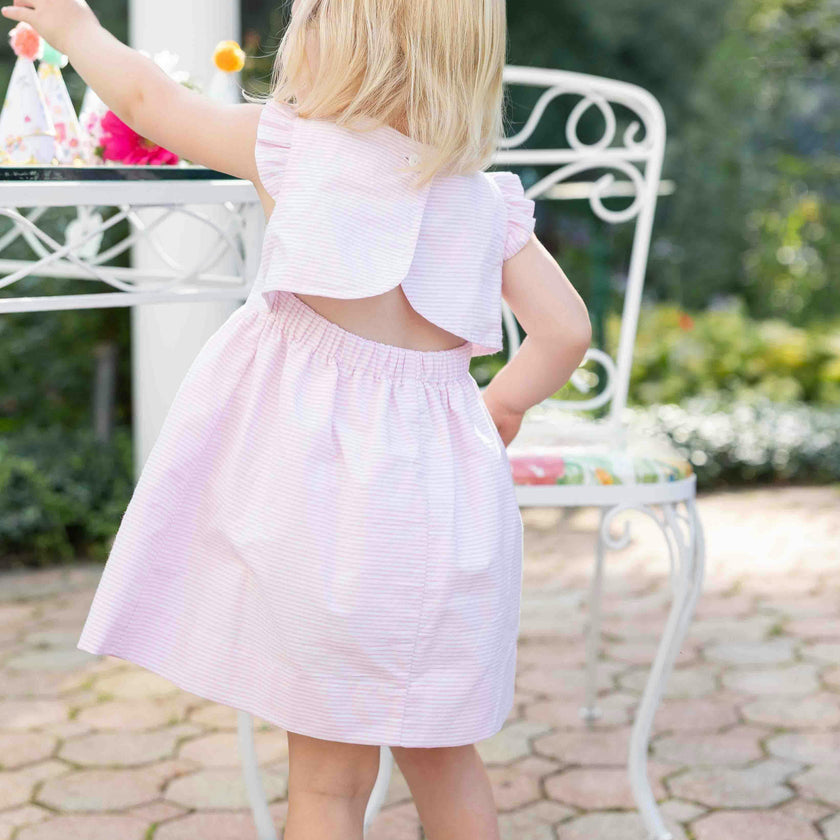 Seersucker Dress with Cupcakes