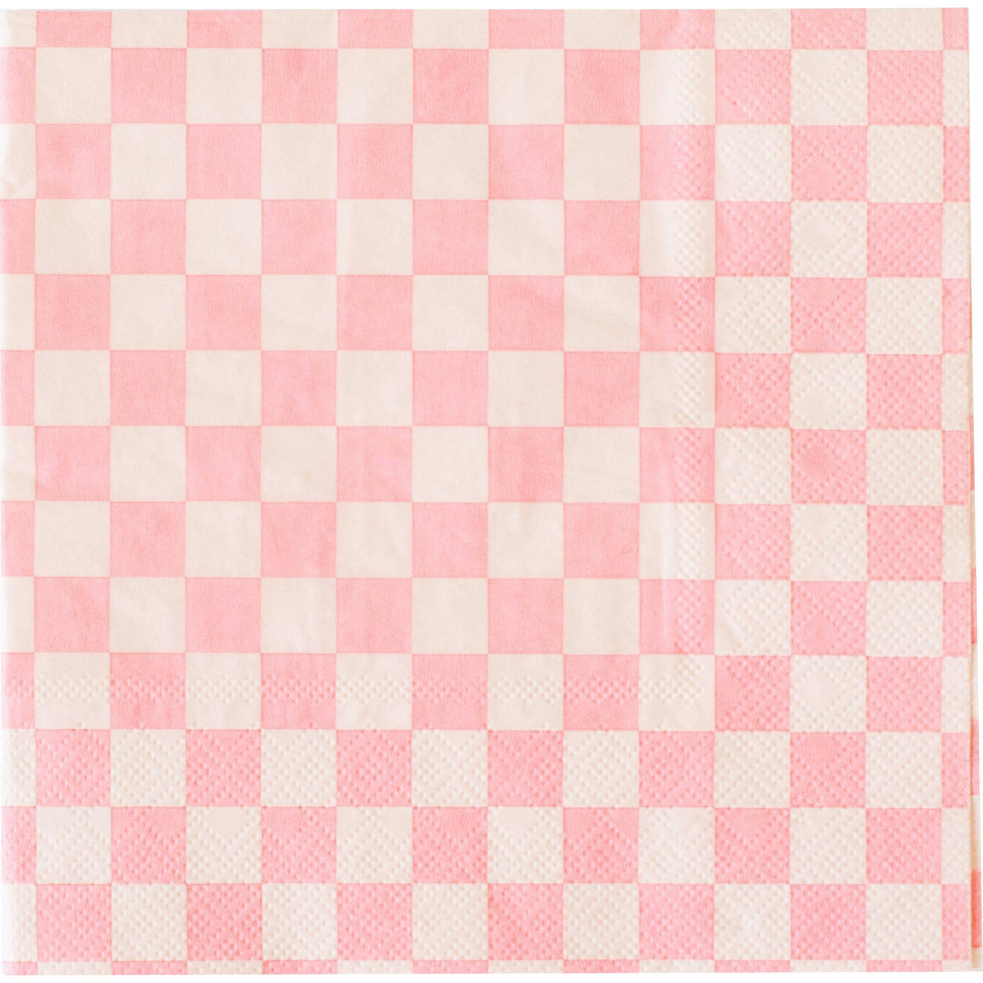 Check It! Tickle Me Pink Large Napkins