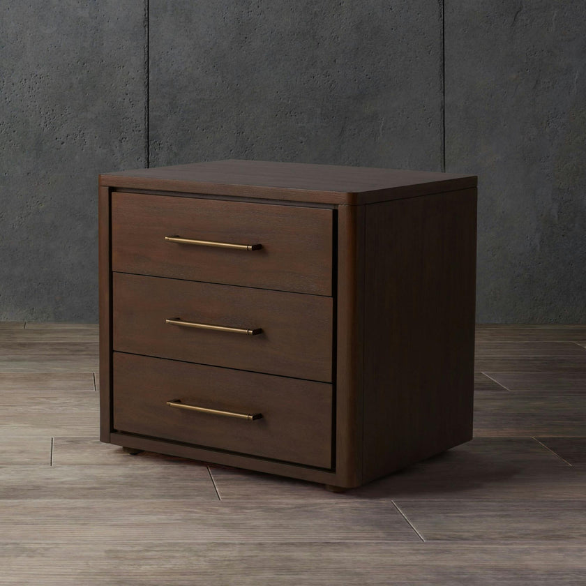 Rosey 3 Drawer Nightstand
