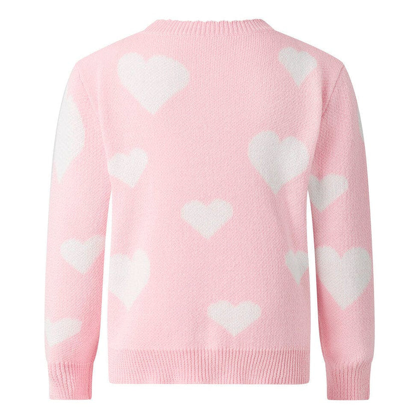 Heart Knit Cardigan & Leggings Set