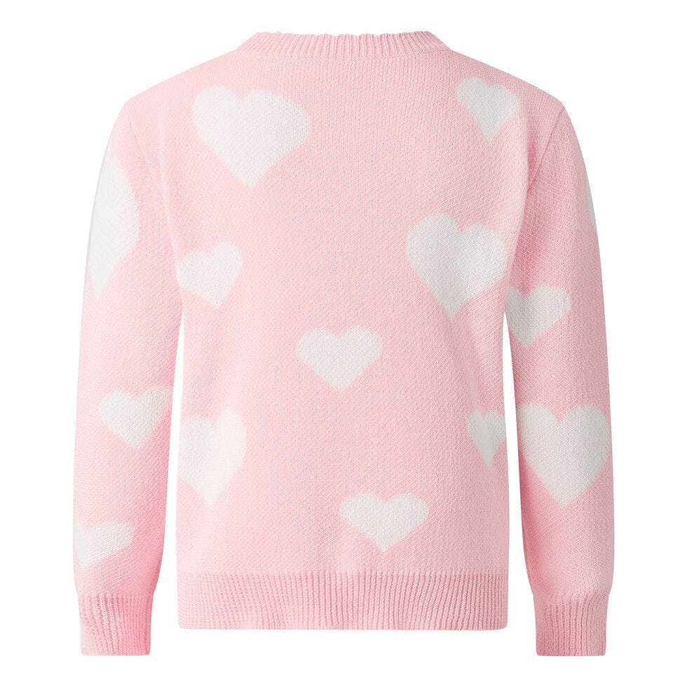 Heart Knit Cardigan & Leggings Set