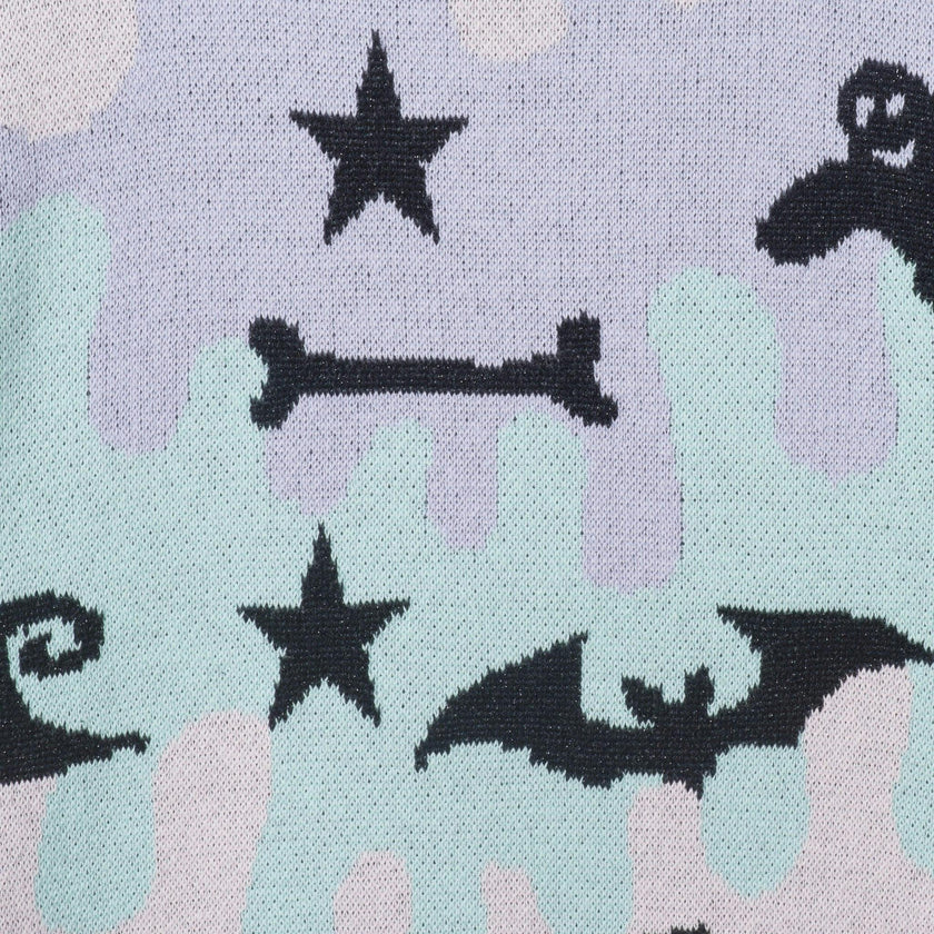 Girls Sweater & Tiered Skirt Set | Purple Halloween