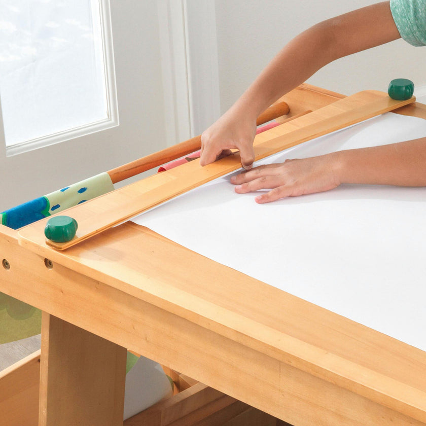 Art Table With Drying Rack & Storage
