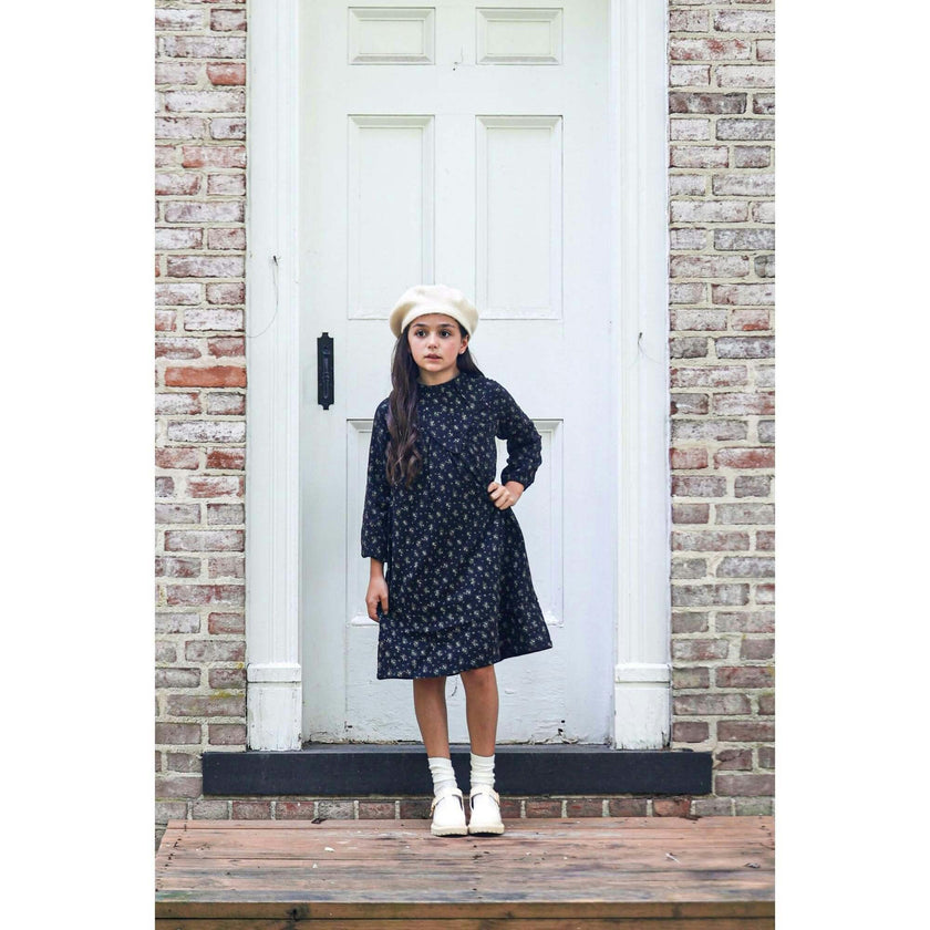 Winter Forest Long Sleeve Drop Shoulder Comfort Fit Dress