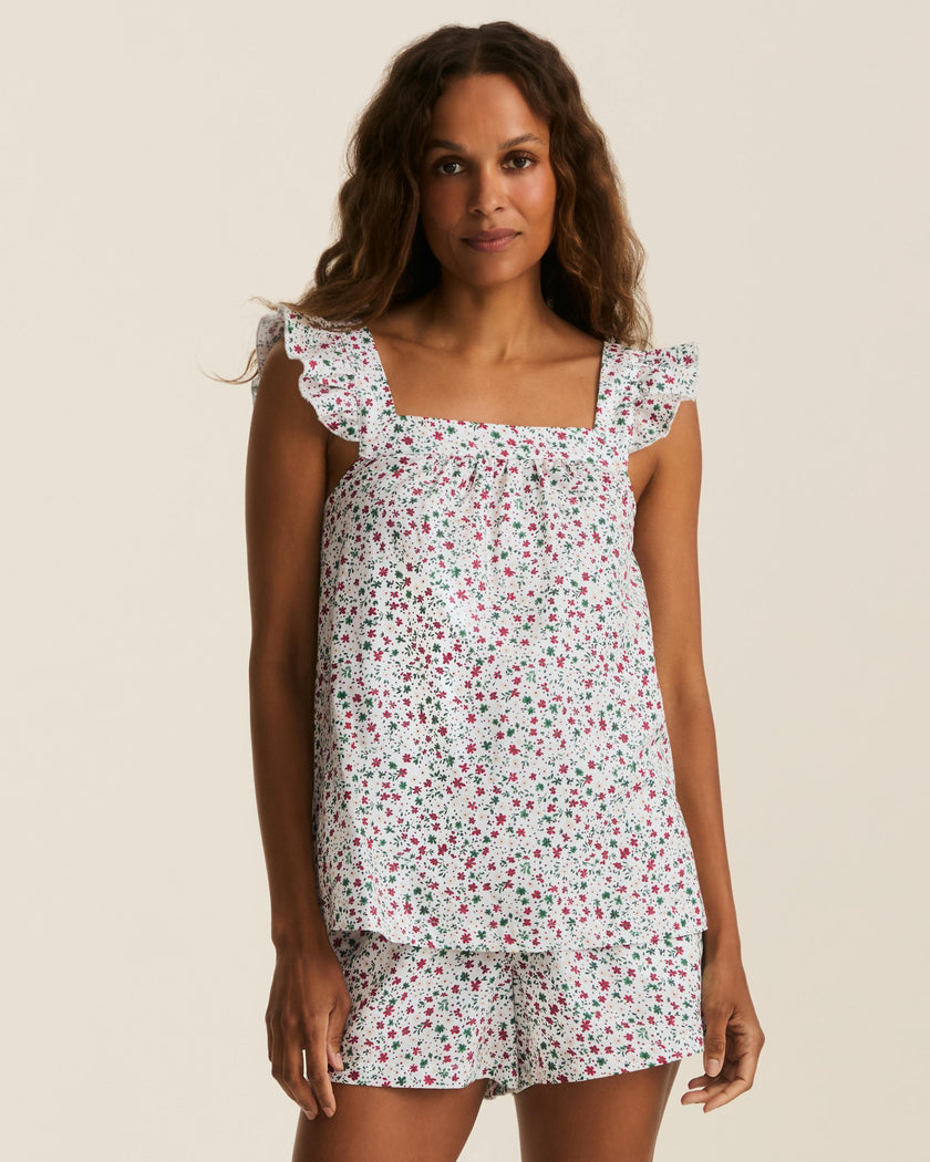 Women's Twill Clara Short Set in Winter Garden
