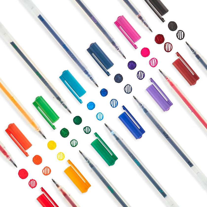 Color Luxe Gel Pens - Fine Tip - Set of 12