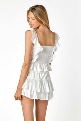 Ophelia Satin Top White