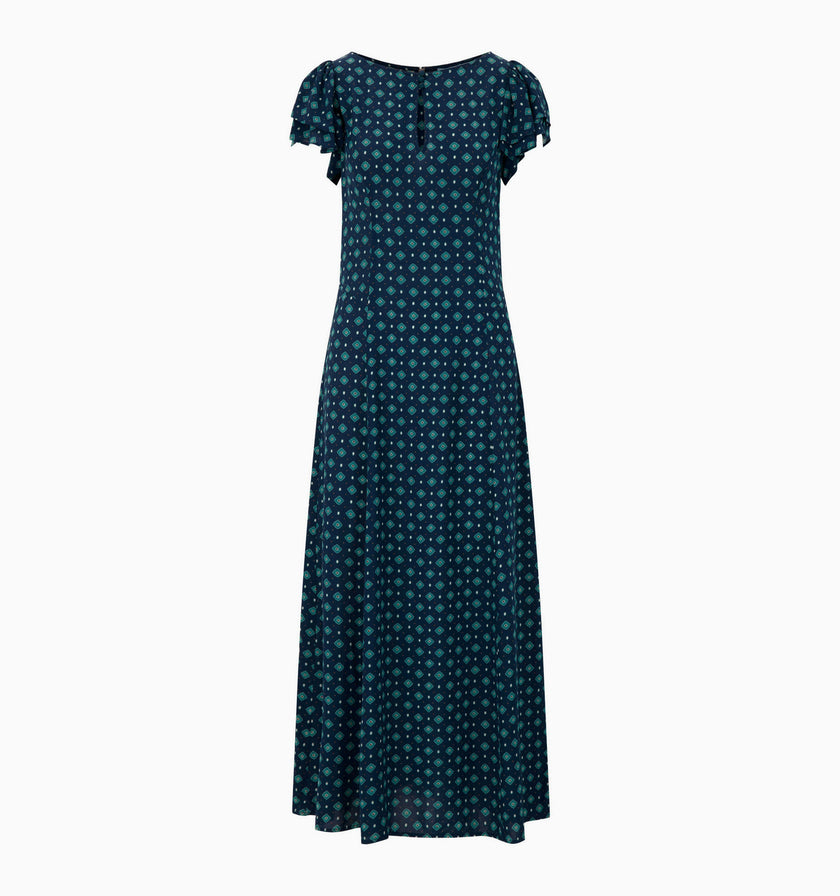The Clare Dress - Juniper Foulard