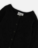 Pointelle Knit Cardigan