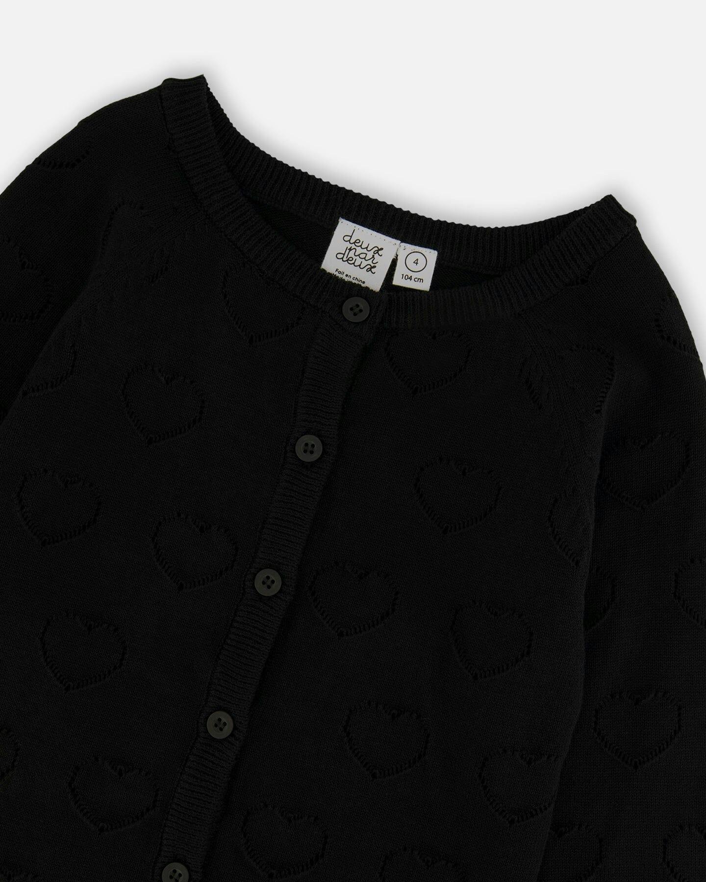 Pointelle Knit Cardigan