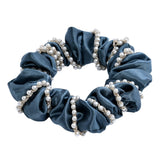 Pearl Accent Scrunchie Set