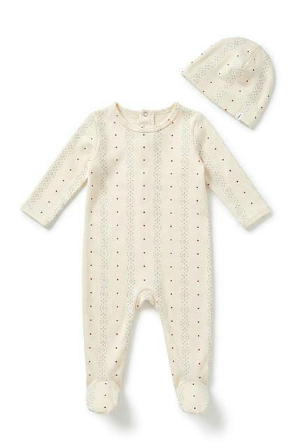 Dot Stripe Footie