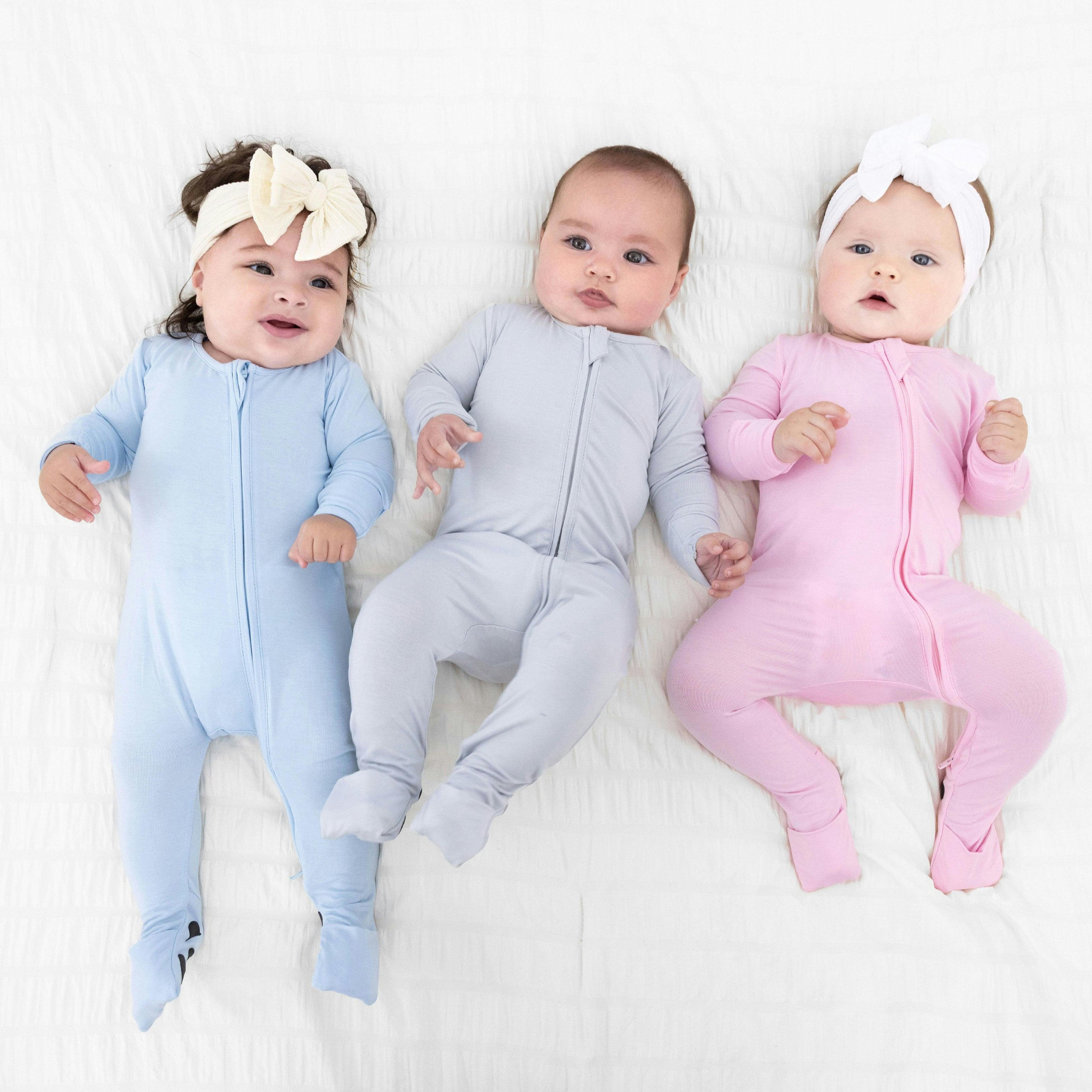 Blush Pink Bamboo Convertible Footie