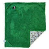 Cozy Switch Blanket – Reversible Sherpa & Glow-in-the-Dark Blanket with Plush Toy Pocket, Glow Dino Bones