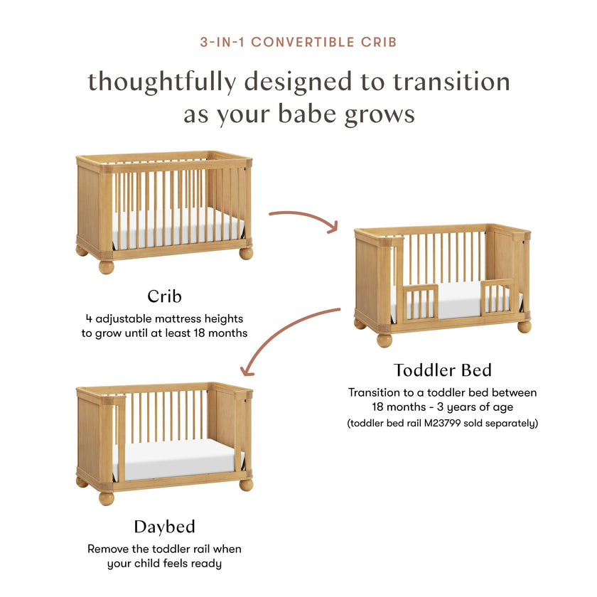 Babyletto Crosby 3-in-1 Convertible Crib