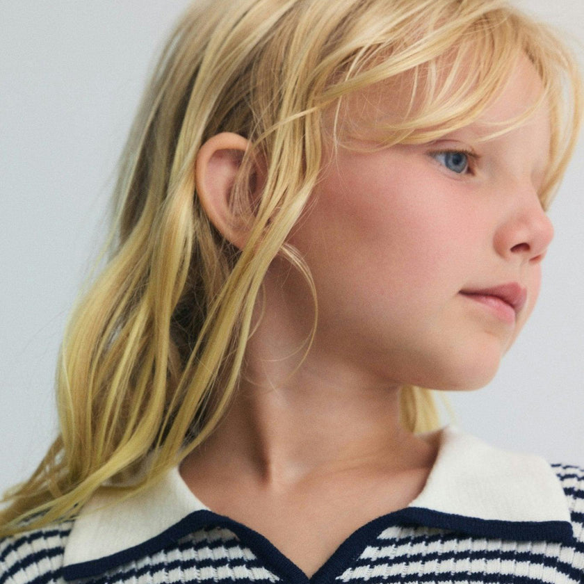 Azalea Polo Summer Midnight Mini Knit Stripes
