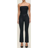 Bridget Boot High Rise Instasculpt™ Crop Jeans Black Coated