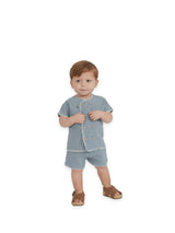 Double Breasted shirt and Shorts Set