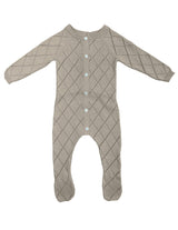Diamond Pointelle Long Sleeve Footie