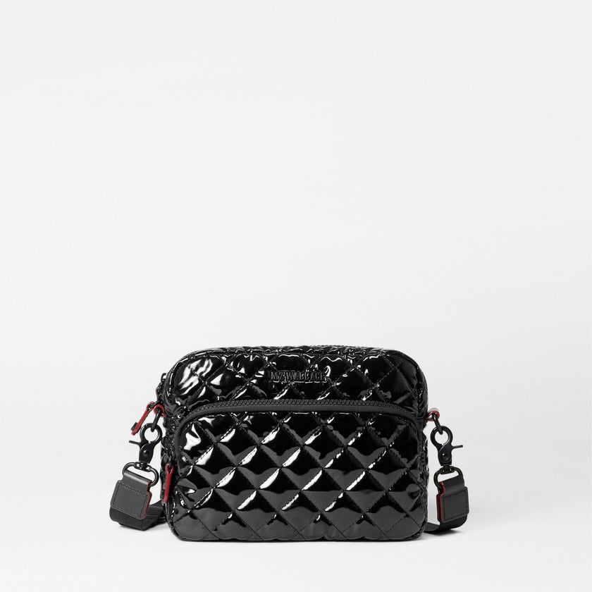 Black Lacquer Small Metro Camera Bag