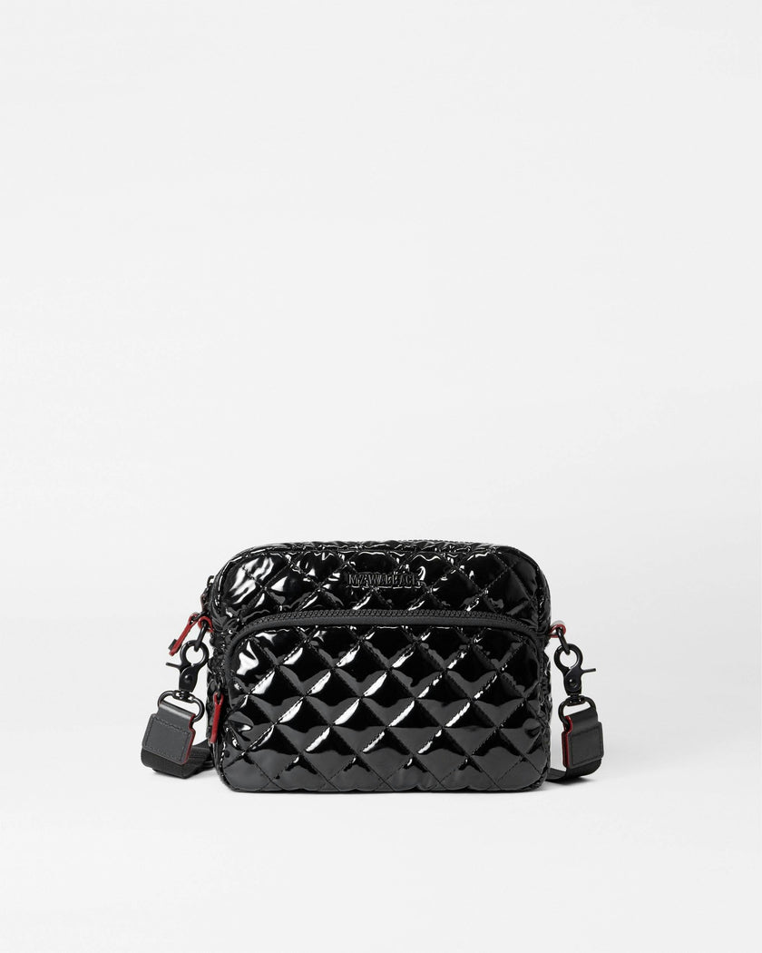 Black Lacquer Small Metro Camera Bag