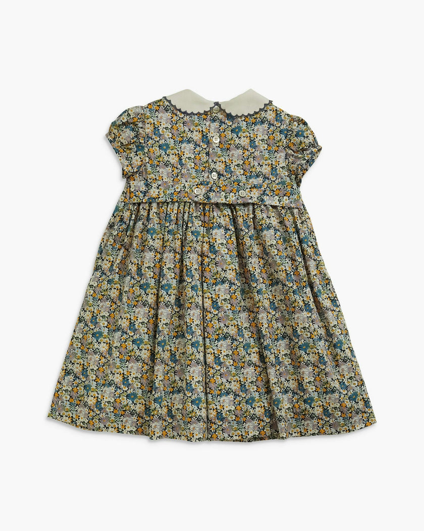 Shirley Dress Blue Green Liberty