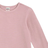 Pink Solid Wool-Blend Pajama Set