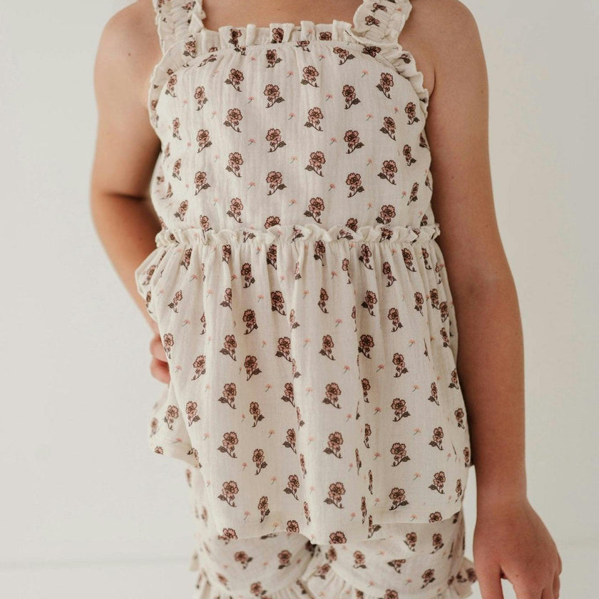 Ruffle Gauze Shorts