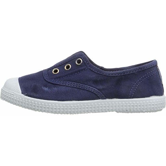 Cienta 70777.84 Washed Navy Canvas Laceless Sneaker