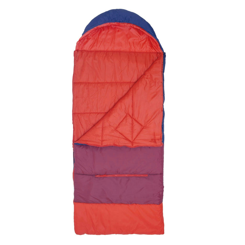 Sleep-N-Pack™ – Big Kid Size | Color Block Camp Collection: Navy, Fiery Red & Mulberry