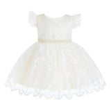Ivory Anavelle Lace Pearl Dress