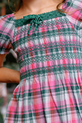 Teen Sunday Best Dress in Vibrant Plaid
