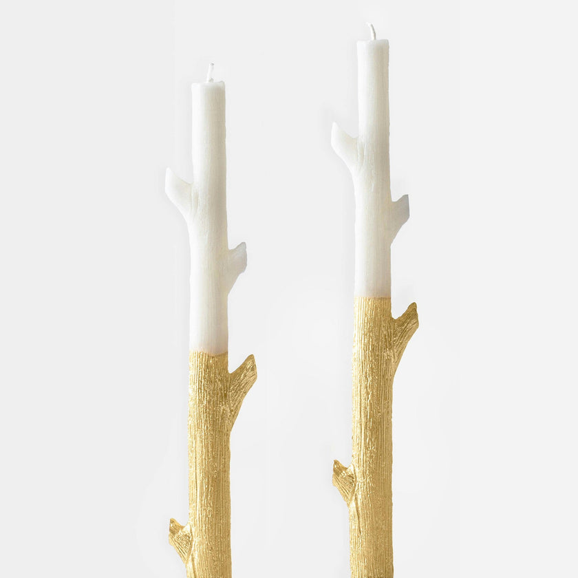 Gold Dipped Stick Candles