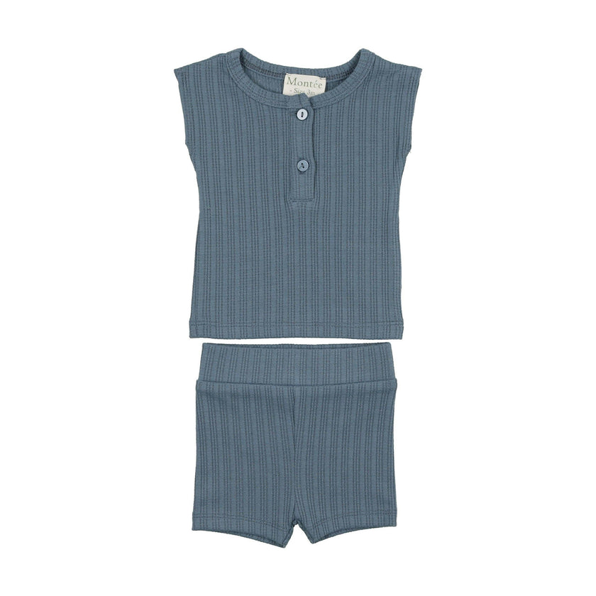 Ladder Stripe Short Set
