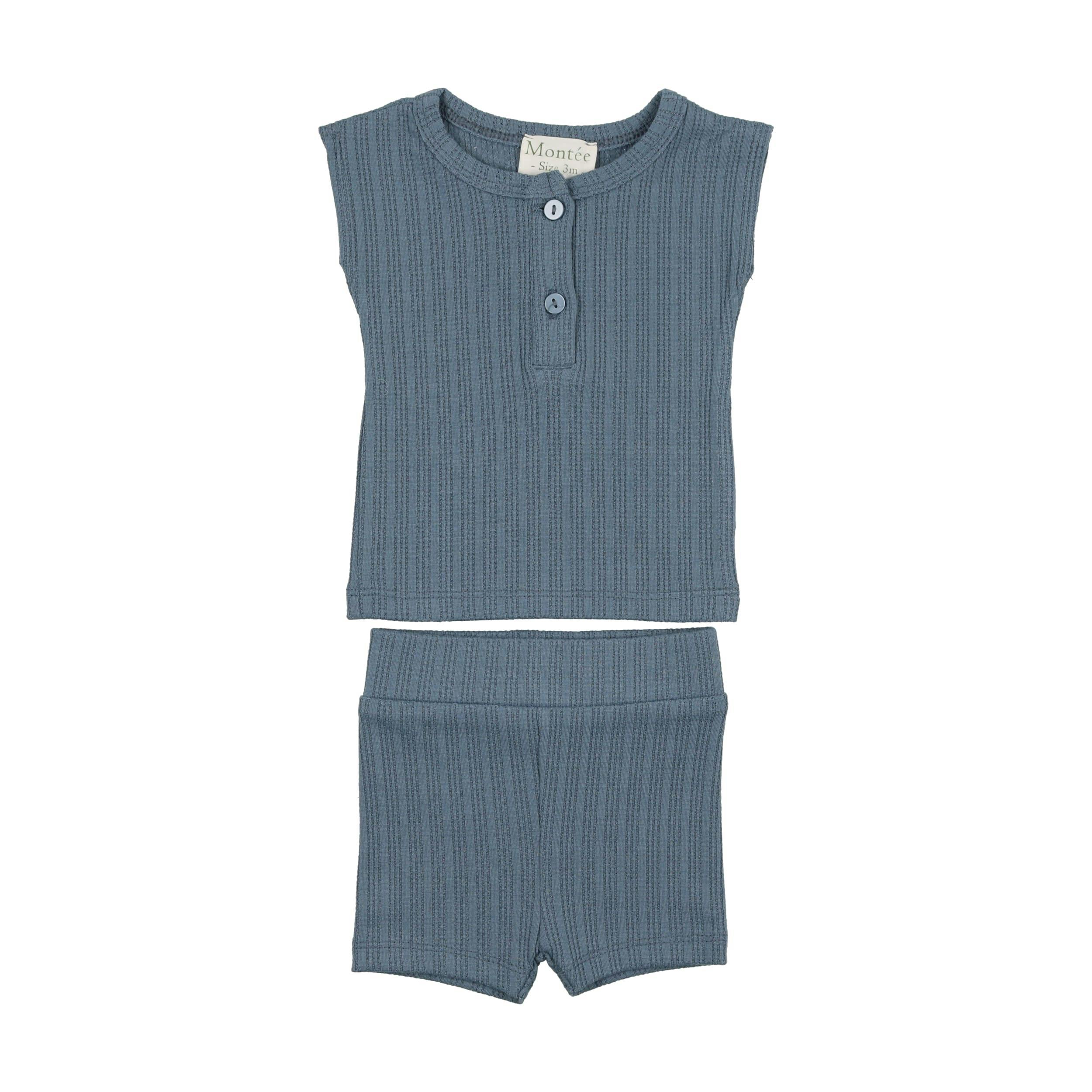 Ladder Stripe Short Set