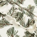 Pine Brushed Ruffle Footed Romper