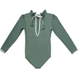 Sofia Surf Suit in Sage Green & Ivory