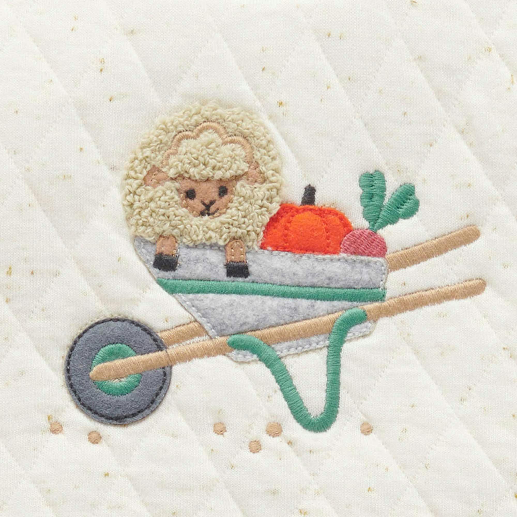 Quilted Track Set Veggie Patch Print