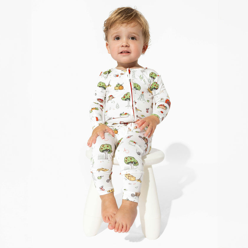 Farm Vibes Bamboo Convertible Footie