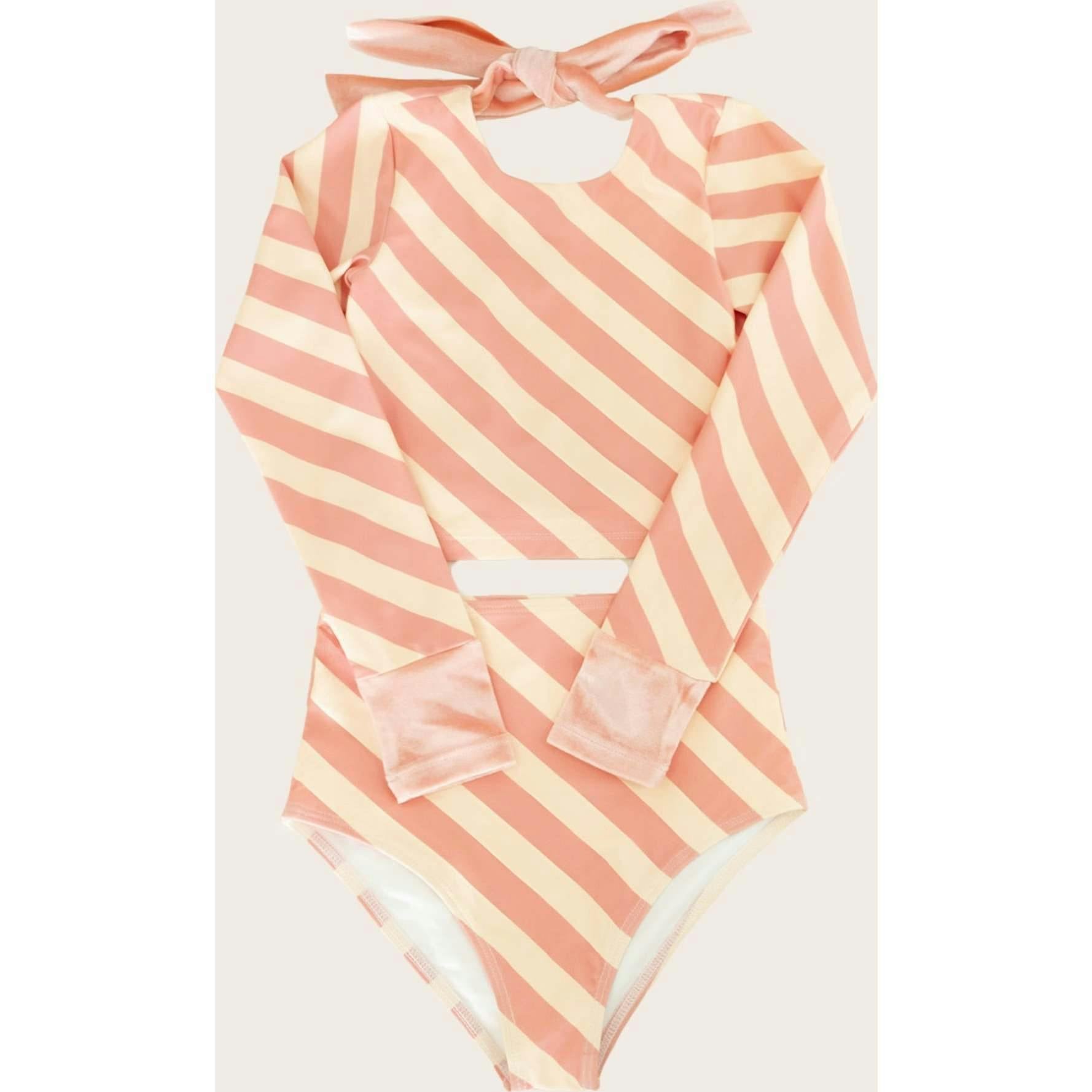 Soleil Stripe Two Piece Long Sleeve